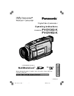 Panasonic MultiCam PV-DV202-K Operating Instructions Manual preview