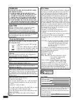 Предварительный просмотр 2 страницы Panasonic MW20 - DIGITAL PHOTO FRAME Operating Instructions Manual