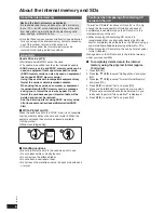 Preview for 6 page of Panasonic MW20 - DIGITAL PHOTO FRAME Operating Instructions Manual