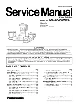 Preview for 1 page of Panasonic MX-AC400WRA Service Manual