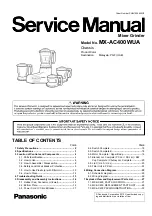 Panasonic MX-AC400WUA Service Manual предпросмотр