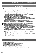 Preview for 5 page of Panasonic MX-EX1001 Operating Instructions Manual