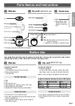 Preview for 6 page of Panasonic MX-EX1001 Operating Instructions Manual