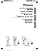 Panasonic MX-EX1031 Operating Instructions Manual предпросмотр