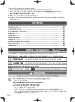 Предварительный просмотр 2 страницы Panasonic MX-EX1561 Operating Instructions Manual