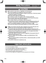 Предварительный просмотр 4 страницы Panasonic MX-EX1561 Operating Instructions Manual