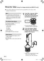 Предварительный просмотр 12 страницы Panasonic MX-GS1 Operating Instructions Manual