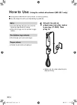 Предварительный просмотр 14 страницы Panasonic MX-GS1 Operating Instructions Manual