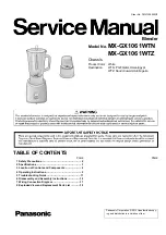 Panasonic MX-GX1061WTN Service Manual предпросмотр