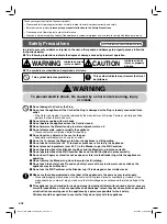 Preview for 2 page of Panasonic MX-M100 Operating Instructions Manual