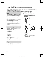 Preview for 34 page of Panasonic MX-SS40 Operating Instructions Manual