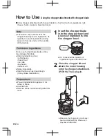 Preview for 36 page of Panasonic MX-SS40 Operating Instructions Manual