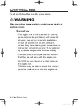 Preview for 4 page of Panasonic NA-106VC Operating Instructions & Installation Instructions