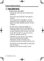 Preview for 6 page of Panasonic NA-106VC Operating Instructions & Installation Instructions