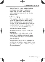 Preview for 7 page of Panasonic NA-106VC Operating Instructions & Installation Instructions