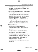 Preview for 9 page of Panasonic NA-106VC Operating Instructions & Installation Instructions