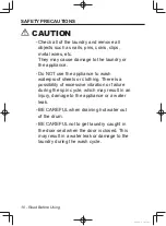 Preview for 10 page of Panasonic NA-106VC Operating Instructions & Installation Instructions