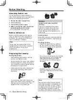 Preview for 12 page of Panasonic NA-106VC Operating Instructions & Installation Instructions