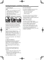 Preview for 14 page of Panasonic NA-106VC Operating Instructions & Installation Instructions