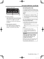 Preview for 17 page of Panasonic NA-106VC Operating Instructions & Installation Instructions