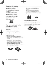 Preview for 24 page of Panasonic NA-106VC Operating Instructions & Installation Instructions