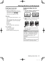 Preview for 25 page of Panasonic NA-106VC Operating Instructions & Installation Instructions