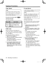 Preview for 26 page of Panasonic NA-106VC Operating Instructions & Installation Instructions