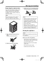 Preview for 35 page of Panasonic NA-106VC Operating Instructions & Installation Instructions