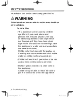 Preview for 4 page of Panasonic NA-106VC5 Operating Instructions & Installation Instructions