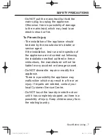 Preview for 7 page of Panasonic NA-106VC5 Operating Instructions & Installation Instructions