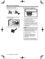 Preview for 36 page of Panasonic NA-106VC5 Operating Instructions & Installation Instructions