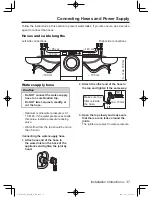 Preview for 37 page of Panasonic NA-106VC5 Operating Instructions & Installation Instructions