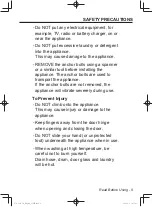 Предварительный просмотр 9 страницы Panasonic NA-106VC6 Operating Instructions & Installation Instructions