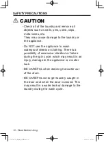 Предварительный просмотр 10 страницы Panasonic NA-106VC6 Operating Instructions & Installation Instructions