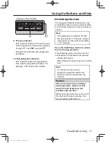 Предварительный просмотр 17 страницы Panasonic NA-106VC6 Operating Instructions & Installation Instructions