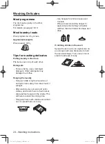 Предварительный просмотр 24 страницы Panasonic NA-106VC6 Operating Instructions & Installation Instructions