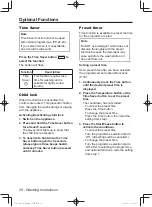 Предварительный просмотр 26 страницы Panasonic NA-106VC6 Operating Instructions & Installation Instructions