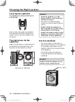 Предварительный просмотр 34 страницы Panasonic NA-106VC6 Operating Instructions & Installation Instructions