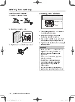 Предварительный просмотр 36 страницы Panasonic NA-106VC6 Operating Instructions & Installation Instructions