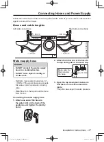 Предварительный просмотр 37 страницы Panasonic NA-106VC6 Operating Instructions & Installation Instructions