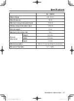 Предварительный просмотр 41 страницы Panasonic NA-106VC6 Operating Instructions & Installation Instructions