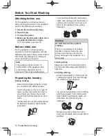 Preview for 8 page of Panasonic NA-107VC4 Operating Instructions & Installation Instructions