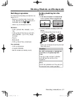 Preview for 21 page of Panasonic NA-107VC4 Operating Instructions & Installation Instructions