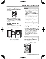 Preview for 31 page of Panasonic NA-107VC4 Operating Instructions & Installation Instructions