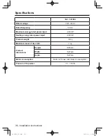 Preview for 38 page of Panasonic NA-107VC4 Operating Instructions & Installation Instructions