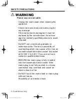 Preview for 6 page of Panasonic NA-107VC5 Operating Instructions & Installation Instructions