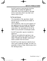 Preview for 7 page of Panasonic NA-107VC5 Operating Instructions & Installation Instructions