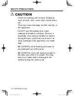 Preview for 10 page of Panasonic NA-107VC5 Operating Instructions & Installation Instructions