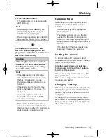 Preview for 19 page of Panasonic NA-107VC5 Operating Instructions & Installation Instructions