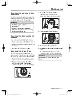 Preview for 27 page of Panasonic NA-107VC5 Operating Instructions & Installation Instructions